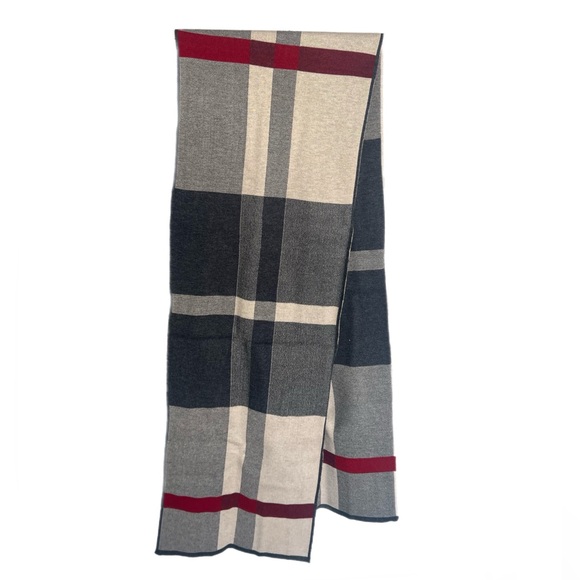 New With Box Lallier Men's Merino Wool Scarf 70 X 12 Inches - Picture 1 of 4